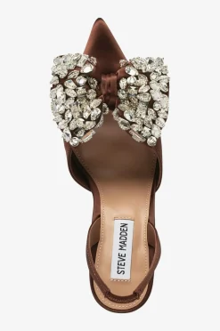 Steve Madden Sandaler med hæl Lovie Brn Satin Sale