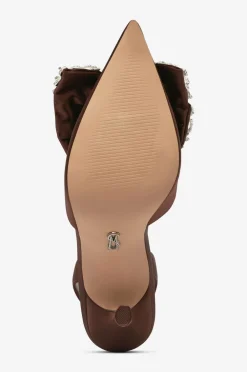 Steve Madden Sandaler med hæl Lovie Brn Satin Sale