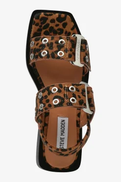 Steve Madden Sandaler Saria-le Flat Sandals Leopard New