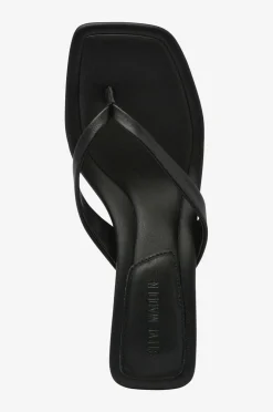 Steve Madden Sandaler med hæl Heyley Heeled Sandals Black leather Discount