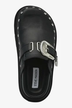 Steve Madden Tøfler Offbeat Slides Blk action leather New