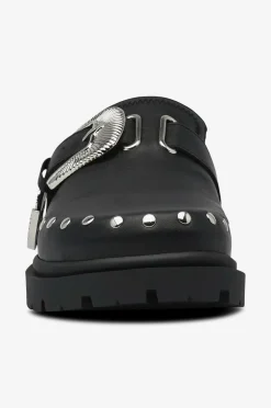 Steve Madden Tøfler Offbeat Slides Blk action leather New