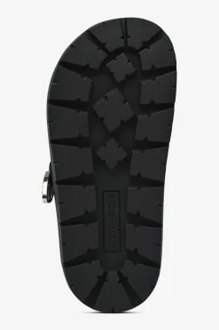 Steve Madden Tøfler Offbeat Slides Blk action leather New