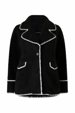 Studio Teddyjakke sMaria Black with white Discount