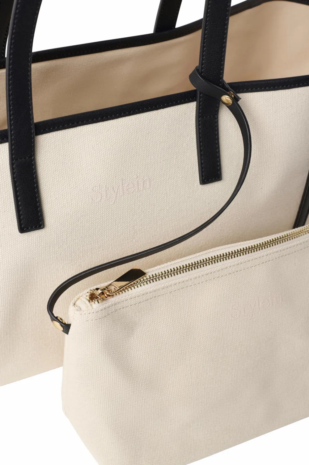 Stylein Yendi Canvas Bag Black/cream Discount