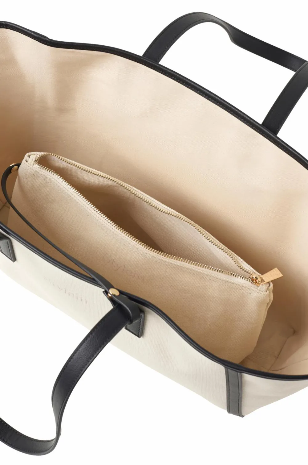 Stylein Yendi Canvas Bag Black/cream Discount