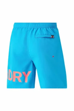 Superdry Badebukser Graphic 17 Hawaii blue Outlet