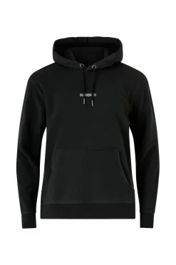 Superdry Hættetrøje Micro Logo Fleece Hood Black Discount
