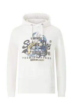 Superdry Sweatshirts & Hoodies>Hættetrøje VL Tokyo Relaxed Ecru