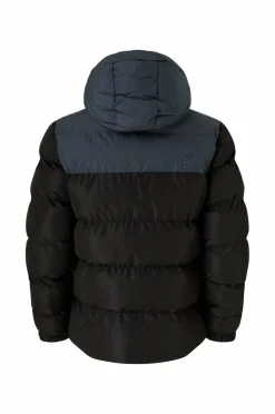 Superdry Jakker & Frakker>Jakke Colourblock Hooded Puffer Jkt Black/ebony
