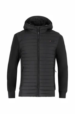Superdry Jakke Hood Storm Fleece Hybrid Jkt Black Best