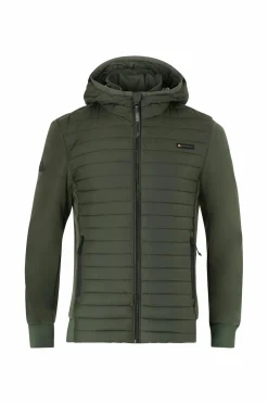 Superdry Jakke Hood Storm Fleece Hybrid Jkt Ivy green Best