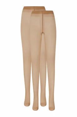 Swedish Stockings Strømpebukser>Strømpebukser Elin Premium Tights 20 den, 2-pak Nude Medium