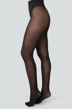 Swedish Stockings Strømpebukser>Strømpebukser Svea Premium Tights 30 Den Black
