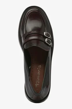 Tamaris Loafers>Loafers Women Slip-on Merlot