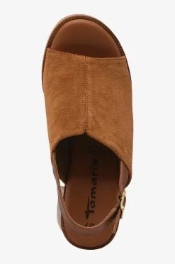Tamaris Sandal med hæl Cognac Hot