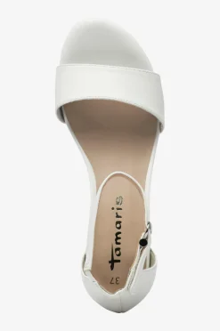 Tamaris Højhælede Sko>Sandaler med hæl White matt