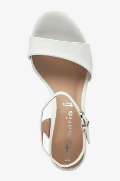 Tamaris Højhælede Sko>Sandaler med hæl White matt