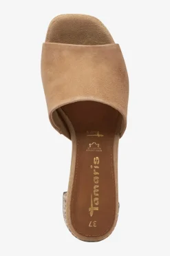 Tamaris Højhælede Sko>Sandaler med hæl Tan suede