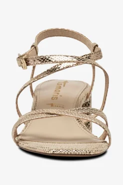 Tamaris Sandaler med hæl Lt Gold Struct Discount