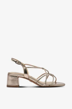 Tamaris Sandaler med hæl Light gold Clearance