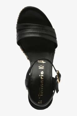 Tamaris Højhælede Sko>Sandaler med hæl Black