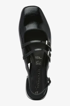 Tamaris Slingback Women Sling Black patent Sale