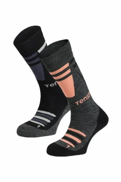 Tenson Strømper>Skisok Core Ski 2-pak Grey