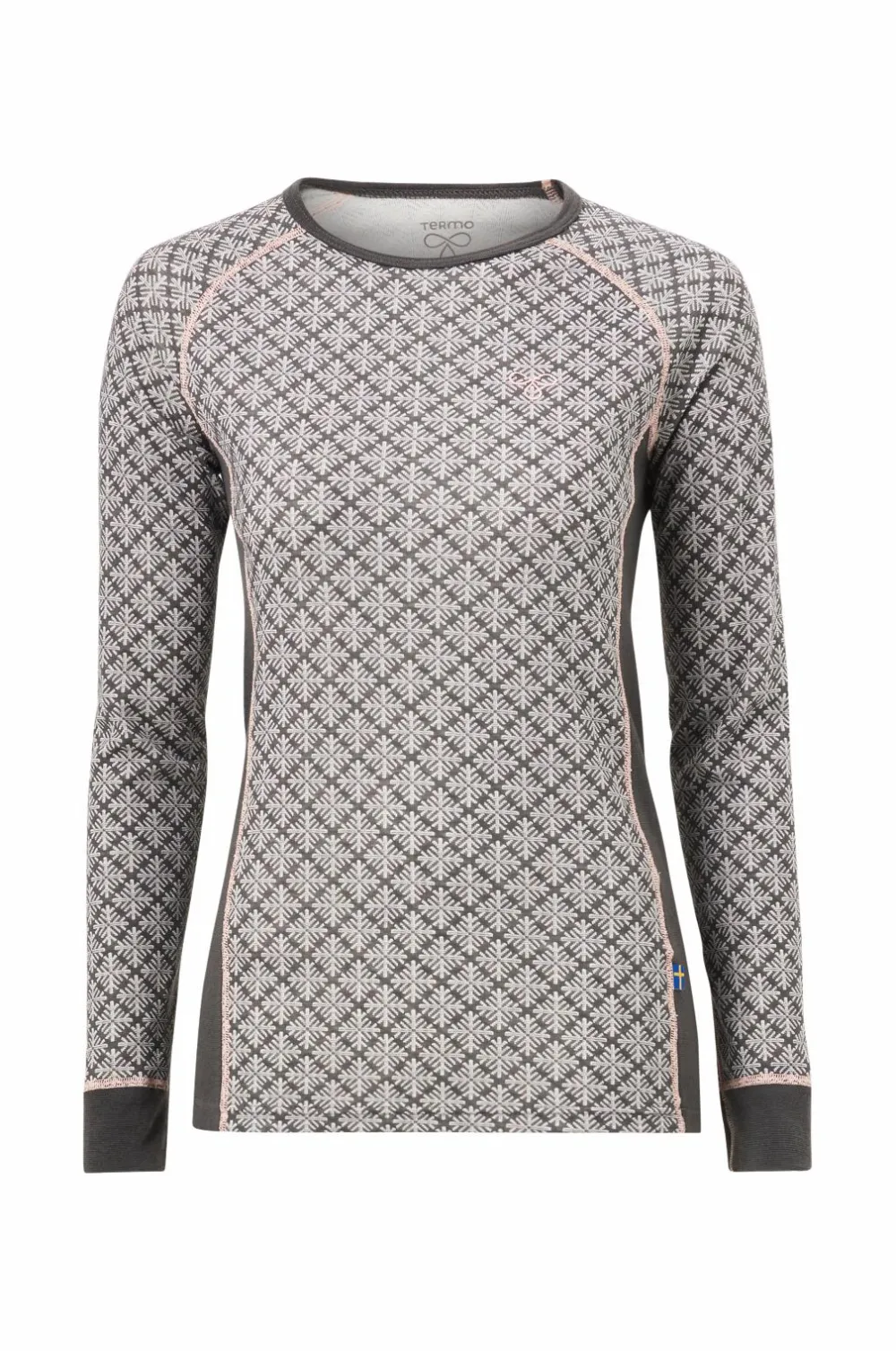 Termo Skiundertøj|Skiundertøj>Langærmet undertrøje Seaqual Jacquard Round Neck Mat green