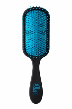The Knot Dr. Hårbørster>The Pro Paddle Brush Black Rubberised Marine Pad