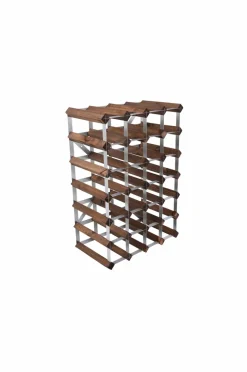 The Swedish Wine Rack Factory Vinreol 30 flasker samlet Brun