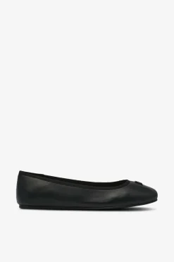 Tommy Hilfiger Ballerinasko>Ballerinasko TH Hardware Leather Ballerina Black