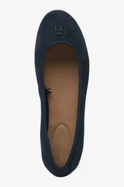 Tommy Hilfiger Ballerinasko>Ballerinasko TH Hardware Suede Ballerina Space blue