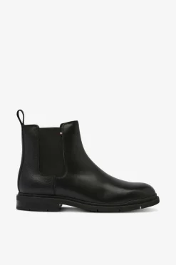 Tommy Hilfiger Boots & Støvler>Chelseaboot Flexible Hilfiger Warm Lth Chels Black