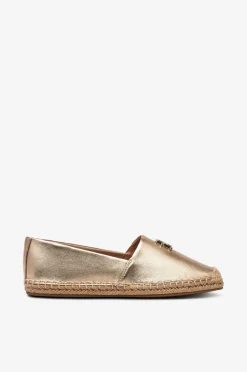 Tommy Hilfiger Espadrillos TH Logo Metallic Leather Espad Gold Sale