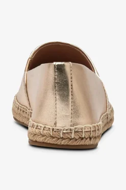 Tommy Hilfiger Espadrillos TH Logo Metallic Leather Espad Gold Sale