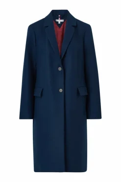 Tommy Hilfiger Frakke Crv Classic SB Wool Reg Dark night navy Clearance