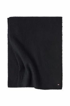 Tommy Hilfiger Tørklæder & Halstørklæder>Halstørklæde Essential Flag Fuzzy Scarf Black