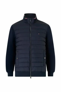 Tommy Hilfiger Jakker & Frakker>Jakke Mix Media Ess Rwb Stand Collar Desert sky