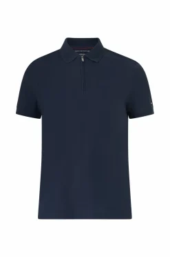 Tommy Hilfiger Poloshirt DC Performance Zip Polo Desert sky Outlet