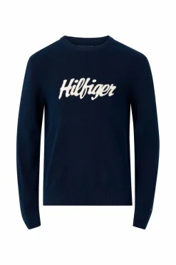 Tommy Hilfiger Pullover Seasonal Graphic Cotton Cneck Dark night navy