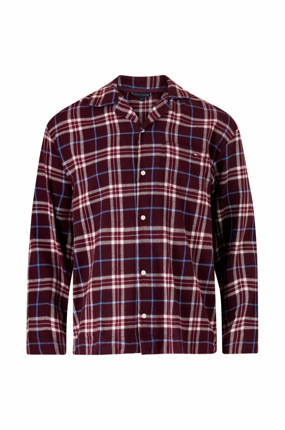 Tommy Hilfiger Pyjamassæt Relaxed Flannel PJ Set -boxed Tartan Reiker Burgundy Sale