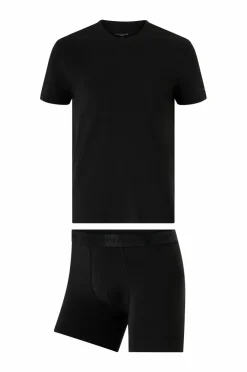 Tommy Hilfiger Pyjamassæt Tee & Boxer Brief Black/black Outlet