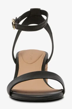 Tommy Hilfiger Sandaler med hæl Leather Ankle Strap Espad Sandal Black Best