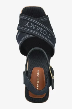 Tommy Hilfiger Højhælede Sko|Sandaler & Sandaler Med Hæl>Sandaler med hæl Espad High Wedge Space blue