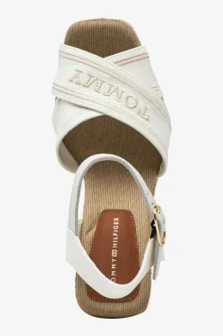 Tommy Hilfiger Højhælede Sko|Sandaler & Sandaler Med Hæl>Sandaler med hæl Espad High Wedge Ecru