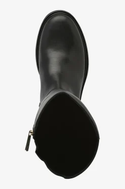 Tommy Hilfiger Støvler TH Logo Leather Long Boot Black New