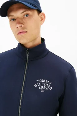 Tommy Hilfiger Sweatshirt Hilfiger Arch Stand Collar Zip Desert sky