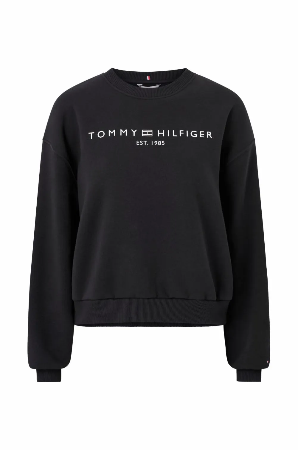 Tommy Hilfiger Sweatshirt Corp Logo Mdrn Black Outlet
