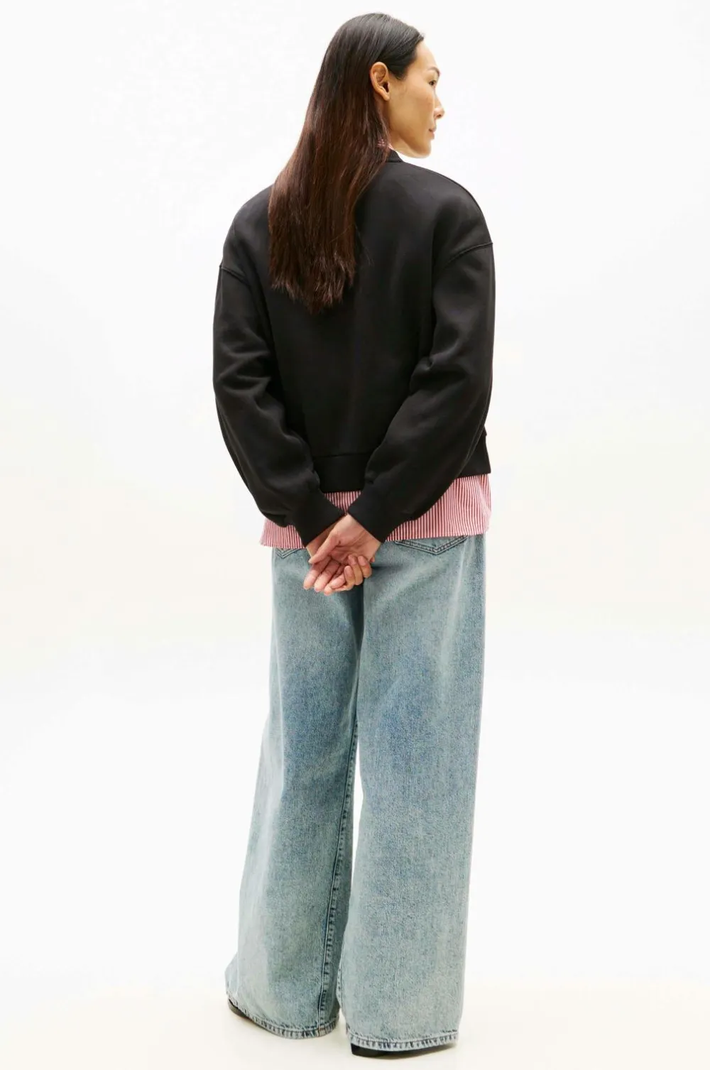 Tommy Hilfiger Sweatshirt Corp Logo Mdrn Black Outlet